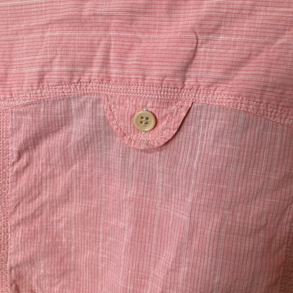 Etoile Isabel Marantz Size 0 Button Front Tunic With Pockets Cotton Pink - Picture 5 of 6